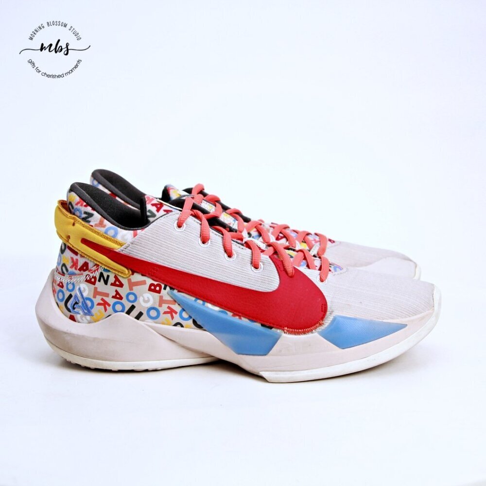 Nike Zoom Freak 2 Letter Bro Alphabet‎ Sneakers Multicolors Men 12